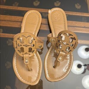 Tory Burch Brown Cutout Sandals